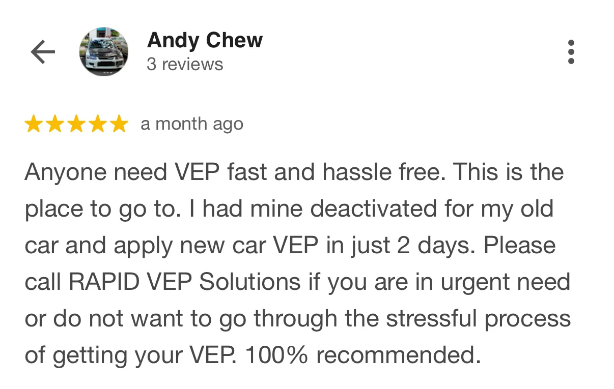 Muhd Izhar Google Review